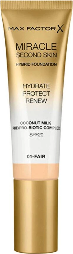 Max Factor Miracle Second Skin Foundation - 03 Light -Maquillage Cosmetics 345x1200 1