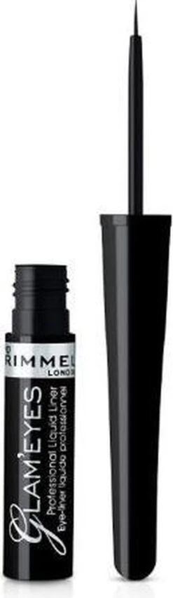 Rimmel London Glam'Eyes Professional Liquid Eyeliner - 001 Black Glamour -Maquillage Cosmetics 348x1200 4