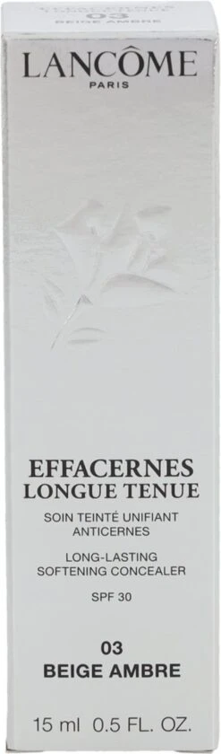 Lancôme Effacernes Longue Tenue Concealer 15 Ml - 03 Beige Ambre -Maquillage Cosmetics 353x1200 1