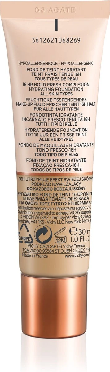 Vichy Minéralblend Foundation - 09 Agata - 30ML - Natuurlijke Dekking 9 Vichy Minéralblend Foundation - 09 Agata - 30ML - Natuurlijke Dekking – Image 7