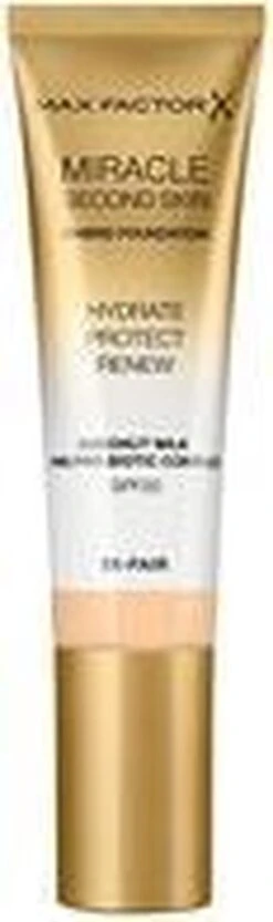 Max Factor Miracle Second Skin Foundation - 02 Fair Light -Maquillage Cosmetics 356x1200 3