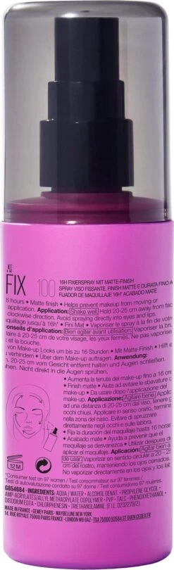 Maybelline Lasting Fix Setting Spray - 100 Ml -Maquillage Cosmetics 366x1200 5