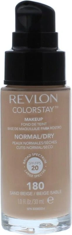 Revlon Colorstay Foundation With Pump Dry Skin - 180 Sand Beige -Maquillage Cosmetics 370x1200 2
