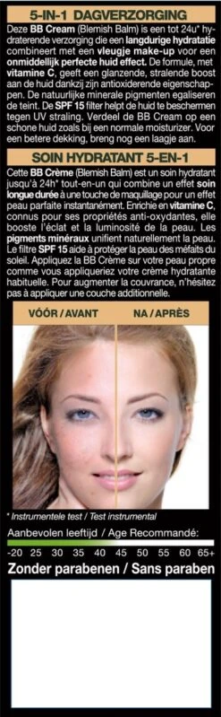 Garnier SkinActive - BB Cream Classic Light 5-in-1 Dagverzorging - 50ml - Getinte Dagcrème -Maquillage Cosmetics 371x1200 3