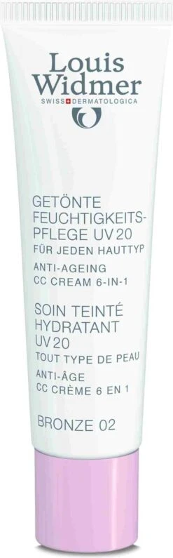 Louis Widmer CC-cream (getinte Dagverzorging UV20) Nr.2 Bronze Ongeparfumeerd -Maquillage Cosmetics 373x1200 5