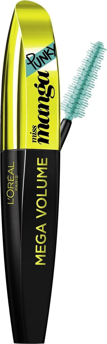 L'Oréal Mega Volume Miss Manga Punky Mascara - Green 5 L'Oréal Mega Volume Miss Manga Punky Mascara - Green – Image 3