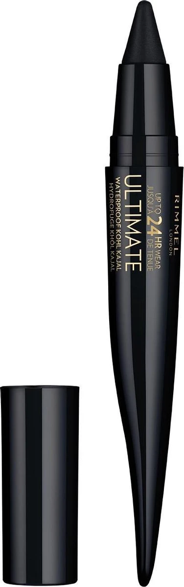 Rimmel London Ultimate Kohl Kajal - Eyeliner - Oogpotlood - 001 Black Obsidian - Waterproof - Zwart - 1.6 G 4 Rimmel London Ultimate Kohl Kajal - Eyeliner - Oogpotlood - 001 Black Obsidian - Waterproof - Zwart - 1.6 G – Image 2