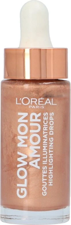 L'Oréal Paris Glow Mon Amour Highlighter Drops - 02 Loving Peach -Maquillage Cosmetics 378x1200 1