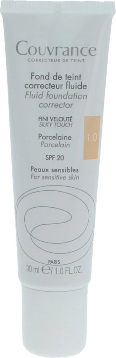 Avene Couvrance Fluid Foundation Corrector SPF20 30ml 4 Avene Couvrance Fluid Foundation Corrector SPF20 30ml – Image 2