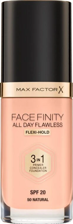 Max Factor Facefinity All Day Flawless 3-in-1 Liquid Foundation - 050 Natural -Maquillage Cosmetics 394x1200 6