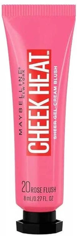 Maybelline Cheek Heat Cream Blush - 20 Rose Flash -Maquillage Cosmetics 395x1200