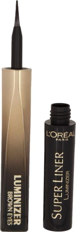 L'Oréal Paris Super Liner Luminizer Brown Eyes Eyeliner - Black Diamond -Maquillage Cosmetics 395x1200 4