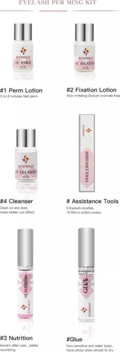 Merkloos Lash Lift Kit - Vernieuwde Wimperlifting Set - Wimperserums Met Wenkbrauw Gel - Lash Lift Set -Maquillage Cosmetics 409x1200 2