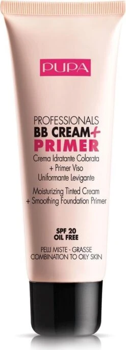 Pupa Milano BB Cream + Primer For Combination To Oily Skin - 001 Nude -Maquillage Cosmetics 432x1200