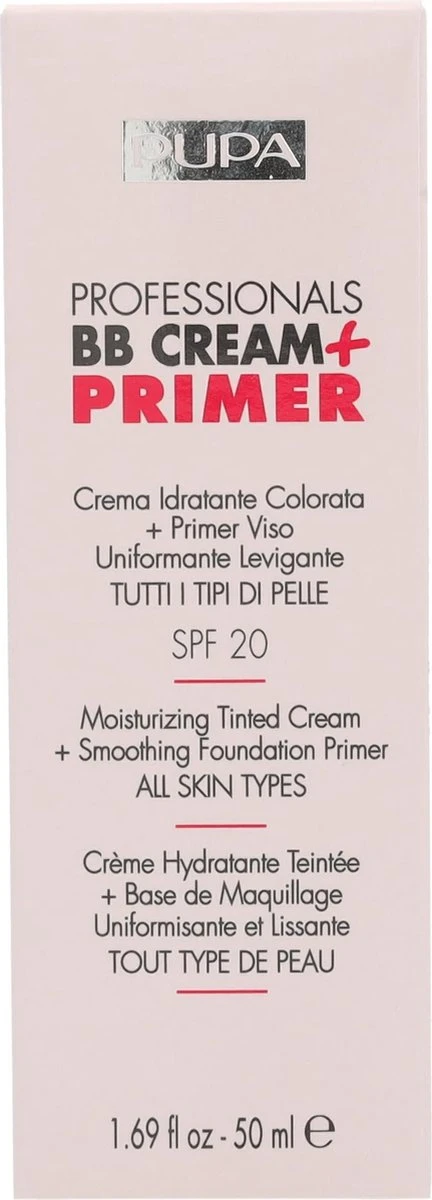 Pupa Milano Professionals BB Cream + Primer - 002 Sand 4 Pupa Milano Professionals BB Cream + Primer - 002 Sand – Image 2
