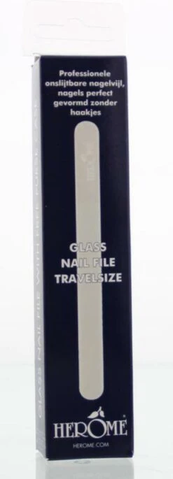 Herome Glazen Nagelvijl Glasvijl Reisformaat - Glass Nail File Travelsize - Voorkomt Splijten En Haakjes -Maquillage Cosmetics 433x1200 17