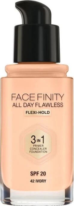 Max Factor Facefinity All Day Flawless 3-In-1 Vegan Foundation 042 Ivory -Maquillage Cosmetics 435x1200 9