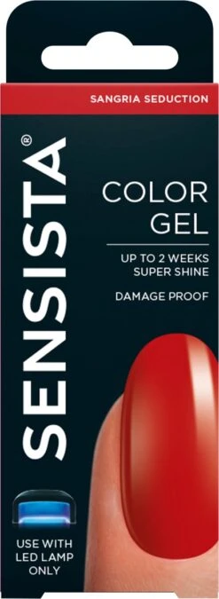 Sensista Color Gel Nagellak Sangria Seduction - Rood -Maquillage Cosmetics 439x1200 18