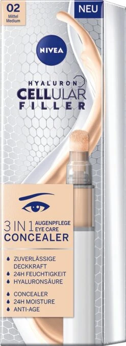 NIVEA Cellular Filler 3 In 1 Oogconcealermake-up 4 Ml -Maquillage Cosmetics 439x1200