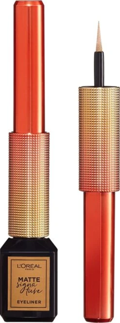 L’Oréal Paris Paris Electric Nights Superliner Matte Signature Eyeliner - Limited Edition – 10 Gold – Goud -Maquillage Cosmetics 448x1200 7