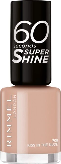 Rimmel London Rimmel 60 Seconds Super Shine Nagellak - 708 Kiss In The Nude