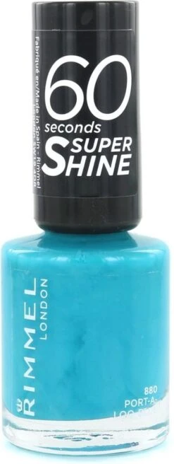 Rimmel London 60 Seconds Supershine Rita Ora Collection Nagellak - 880 Port-A-Loo Blue