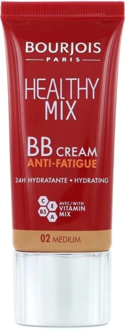 Bourjois Healthy Mix BB Cream Anti Fatigue - 02 Medium Beige -Maquillage Cosmetics 455x1200 1