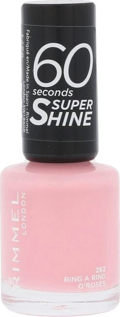 Rimmel London 60 Seconds SuperShine Nagellak - 262 Ring A Ring O Roses -Maquillage Cosmetics 456x1200 19