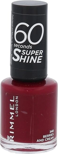 Rimmel London 60 Seconds Super Shine Nagellak - 340 Berries And Cream -Maquillage Cosmetics 457x1200 19