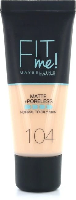 Maybelline Fit Me Matte & Poreless Foundation - 104 Soft Ivory