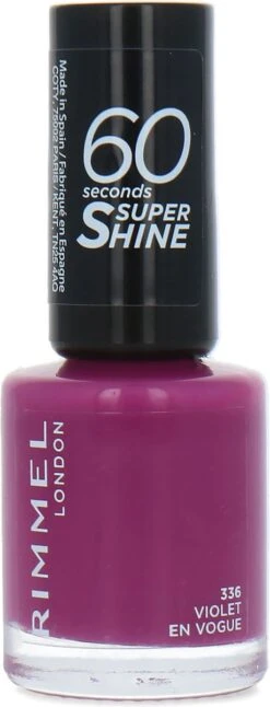 Rimmel London Rimmel 60 Seconds Super Shine Nagellak - 336 Violet En Vogue