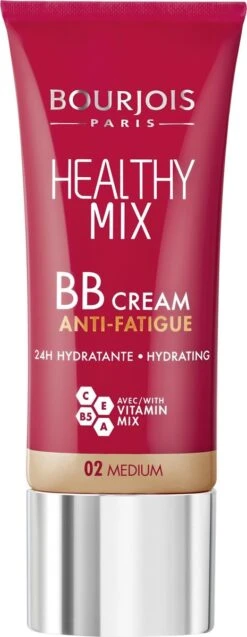 Bourjois Healthy Mix BB Cream Anti Fatigue - 02 Medium Beige -Maquillage Cosmetics 465x1200 6