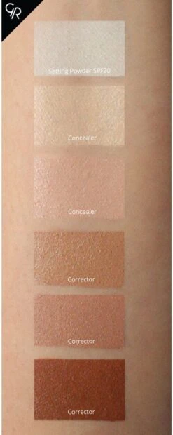 Concealer Palet 02 Medium To Dark - Golden Rose Camoufleren Contouren -Maquillage Cosmetics 478x1200 3