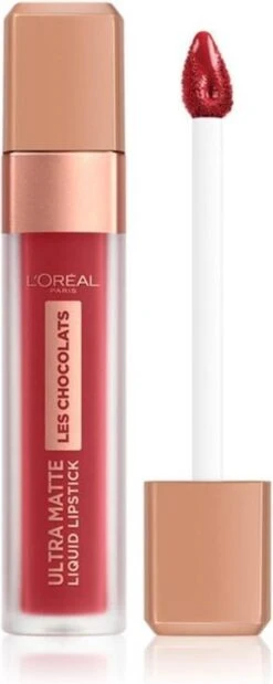L'Oréal Paris Les Chocolates Ultra Matte Liquid Lippenstift - 864 Tasty Ruby -Maquillage Cosmetics 479x1200 2