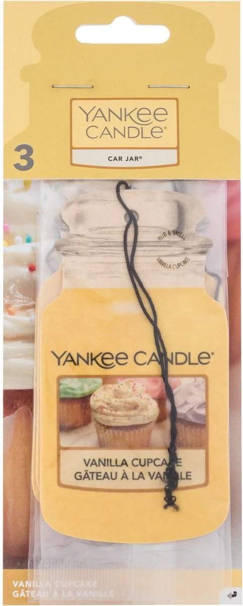 Yankee Candle Autoparfum Vanilla Cupcake 3 Stuks 4 Yankee Candle Autoparfum Vanilla Cupcake 3 Stuks – Image 2