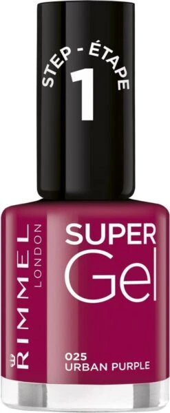 Rimmel London SuperGel Nagellak - 025 Urban Purple -Maquillage Cosmetics 494x1200 9