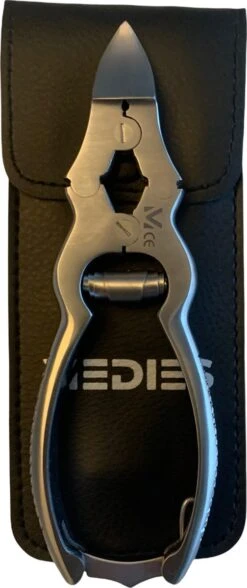 Medies - Premium Professionele Nageltang Met Dubbele Overbrenging Voor Harde Teennagels Met Gratis Kunstlederen Opbergtas | Dubbelscharniertang Gebogen | Nagelknipper | Nagelschaar - Zachte Opening En Sluiting -Maquillage Cosmetics 504x1200 15