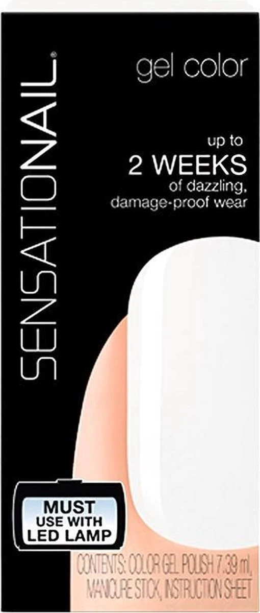 SensatioNail Gel Polish White Lily - Gel Nagellak - Wit 7 SensatioNail Gel Polish White Lily - Gel Nagellak - Wit – Image 5