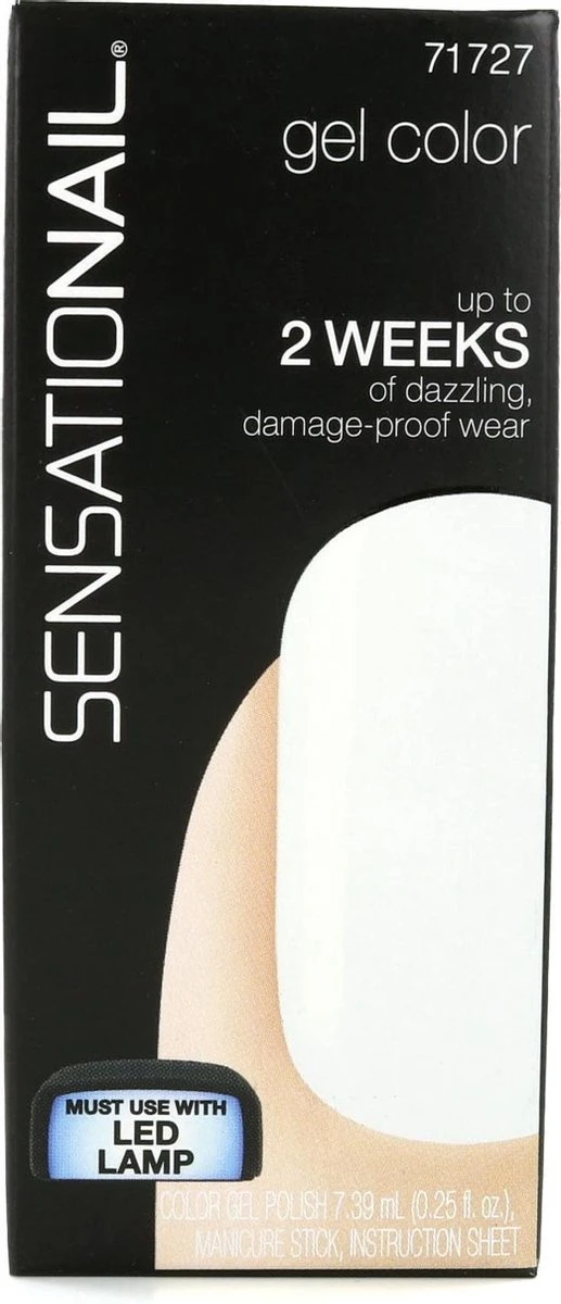 SensatioNail Gel Polish White Lily - Gel Nagellak - Wit 6 SensatioNail Gel Polish White Lily - Gel Nagellak - Wit – Image 4