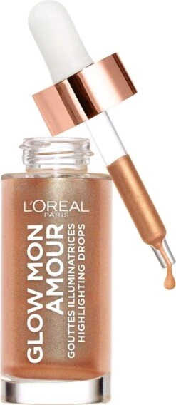 L'Oréal Paris Glow Mon Amour Highlighter Drops - 02 Loving Peach -Maquillage Cosmetics 522x1200