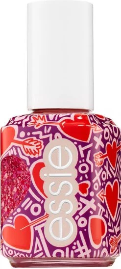 Essie Valentijnscollectie Matte Glitter Top Coat - 600 You're So Cupid - Rood Nagellak - 13,5 Ml -Maquillage Cosmetics 541x1200 1