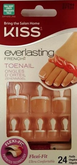 Kiss Everlasting French Toenails Limitless - Teennagels - Toenails - Plaknagels Voor Tenen - Kunstnagels Voor Tenen - 24 Stuks - Beste Kwaliteit -Maquillage Cosmetics 560x1200 11