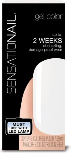 SensatioNail Gel Polish White Lily - Gel Nagellak - Wit