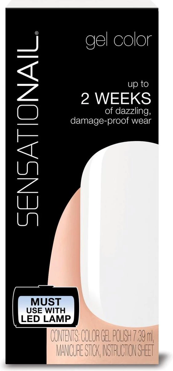 SensatioNail Gel Polish White Lily - Gel Nagellak - Wit 3 SensatioNail Gel Polish White Lily - Gel Nagellak - Wit