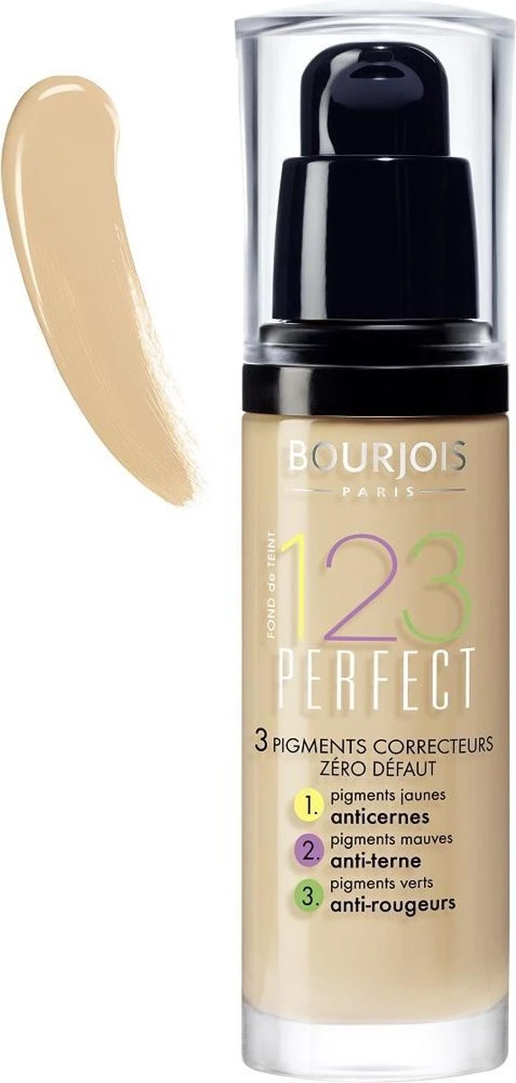 Bourjois 123 Perfect Foundation - 54 Beige Foncé 8 Bourjois 123 Perfect Foundation - 54 Beige Foncé – Image 6