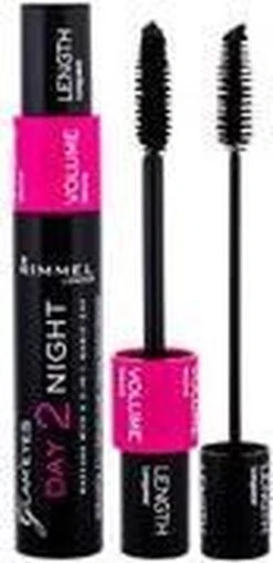 Rimmel London Day2Night 2-in-1 Mascara Voor Een Dag- En Avondlook - 001 Black -Maquillage Cosmetics 583x1200 3