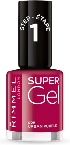 Rimmel London SuperGel Nagellak - 025 Urban Purple -Maquillage Cosmetics 585x1200 8