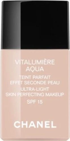 Chanel Vitalumiere Aqua Foundation - 30 Beige - SPF15 - 30 Ml -Maquillage Cosmetics 600x1200