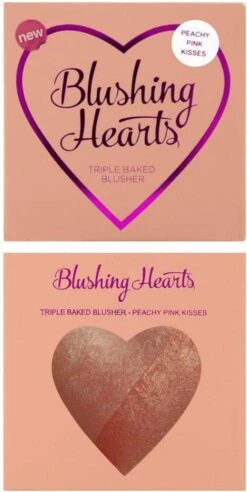 Hearts Blusher - Peachy Pink Kisses -Maquillage Cosmetics 603x1200