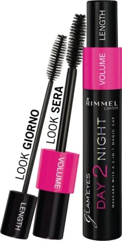 Rimmel London Day2Night 2-in-1 Mascara Voor Een Dag- En Avondlook - 001 Black -Maquillage Cosmetics 608x1200 5